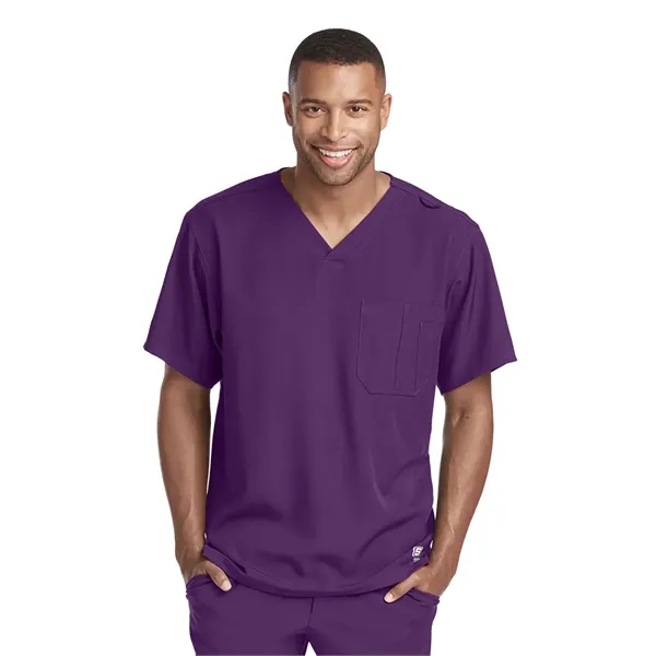 Skechers - Men's One-Pocket V-Neck Structure Scrub Top - Skechers - Men's One-Pocket V-Neck Structure Scrub Top - Image 7 of 31