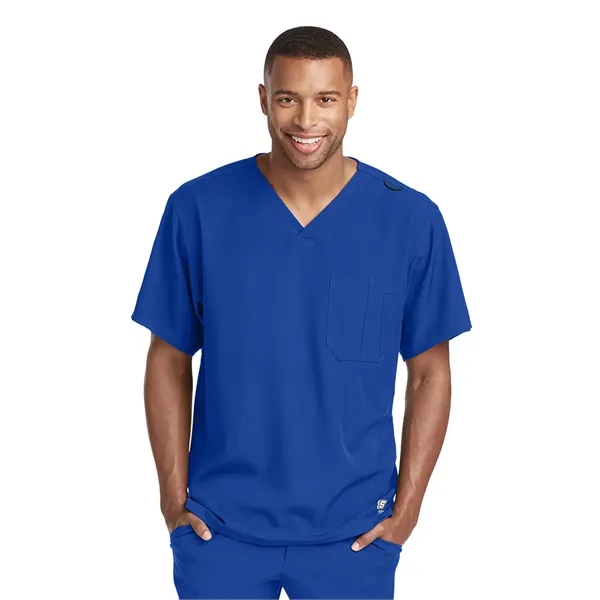 Skechers - Men's One-Pocket V-Neck Structure Scrub Top - Skechers - Men's One-Pocket V-Neck Structure Scrub Top - Image 9 of 31