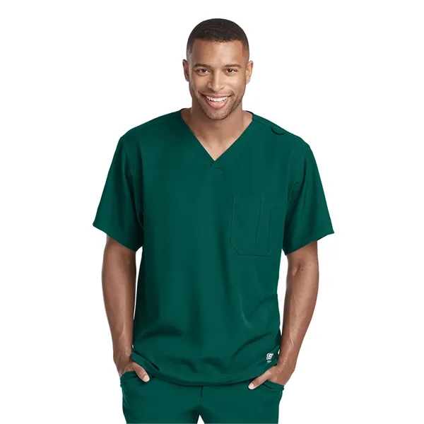 Skechers - Men's One-Pocket V-Neck Structure Scrub Top - Skechers - Men's One-Pocket V-Neck Structure Scrub Top - Image 11 of 31