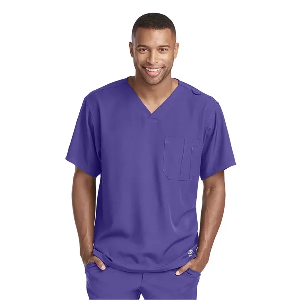 Skechers - Men's One-Pocket V-Neck Structure Scrub Top - Skechers - Men's One-Pocket V-Neck Structure Scrub Top - Image 17 of 31