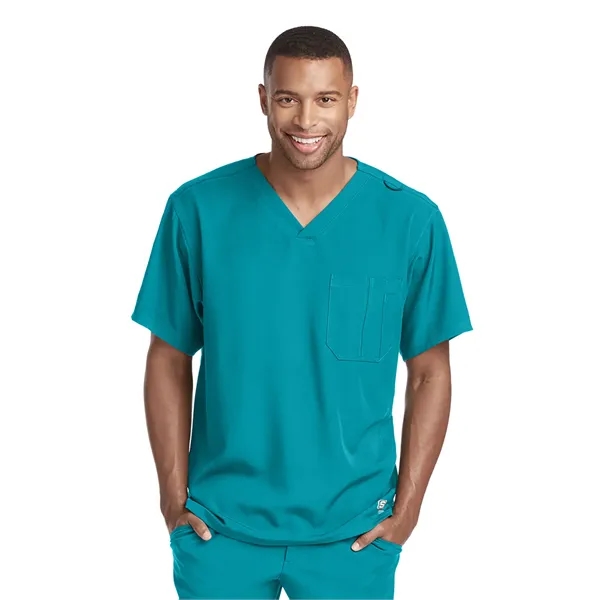Skechers - Men's One-Pocket V-Neck Structure Scrub Top - Skechers - Men's One-Pocket V-Neck Structure Scrub Top - Image 25 of 31