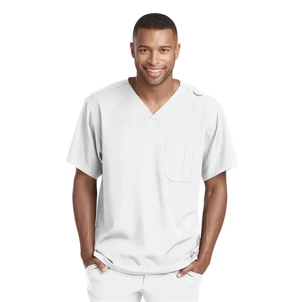 Skechers - Men's One-Pocket V-Neck Structure Scrub Top - Skechers - Men's One-Pocket V-Neck Structure Scrub Top - Image 29 of 31