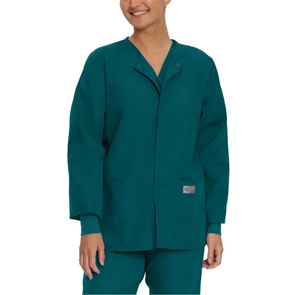 Landau - ScrubZone - Unisex Three-Pocket Snap-Front Warm-... - Landau - ScrubZone - Unisex Three-Pocket Snap-Front Warm-... - Image 3 of 21