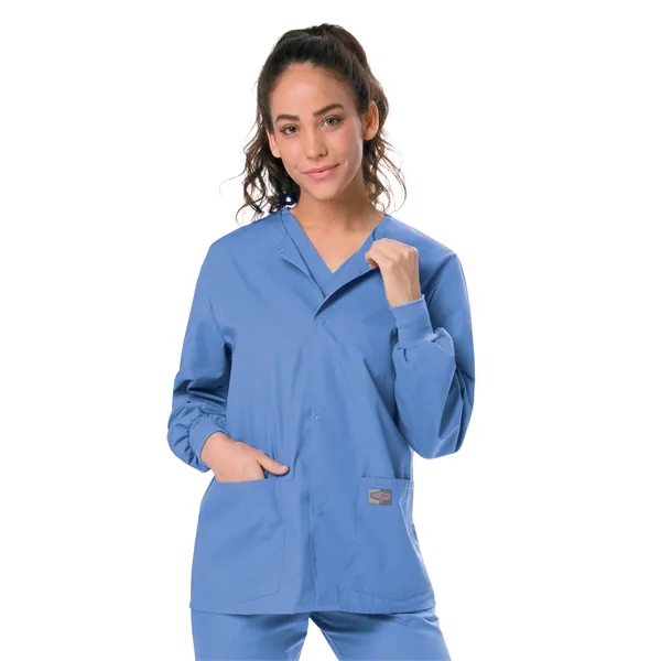 Landau - ScrubZone - Unisex Three-Pocket Snap-Front Warm-... - Landau - ScrubZone - Unisex Three-Pocket Snap-Front Warm-... - Image 5 of 21