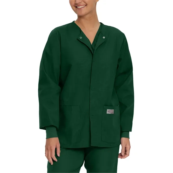 Landau - ScrubZone - Unisex Three-Pocket Snap-Front Warm-... - Landau - ScrubZone - Unisex Three-Pocket Snap-Front Warm-... - Image 9 of 21
