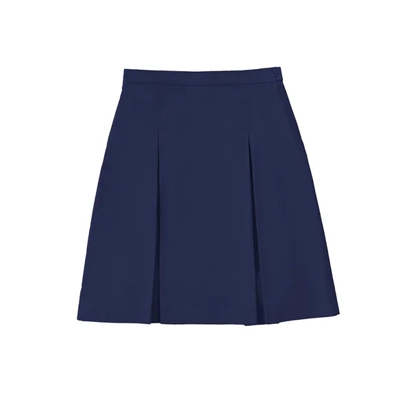 Classroom Uniforms - Girls' Longer Length Kick Pleat Skirt - Classroom Uniforms - Girls' Longer Length Kick Pleat Skirt - Image 1 of 2
