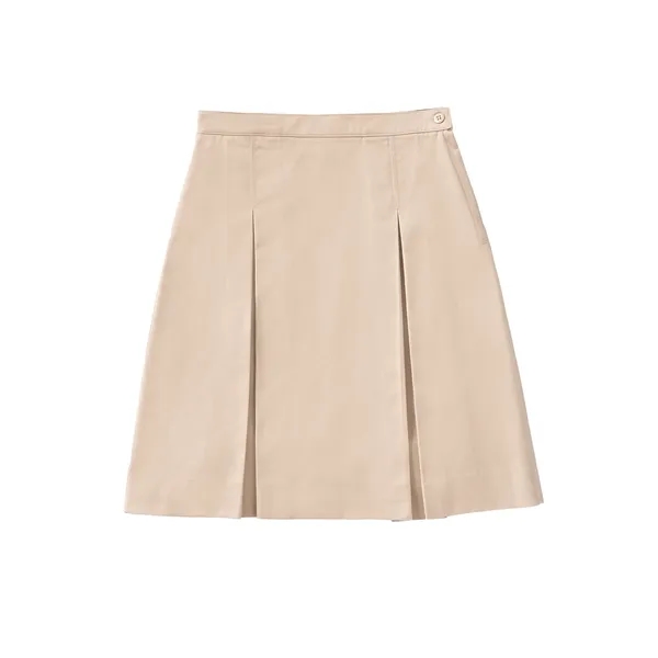 Classroom Uniforms - Girls' Longer Length Kick Pleat Skirt - Classroom Uniforms - Girls' Longer Length Kick Pleat Skirt - Image 2 of 2