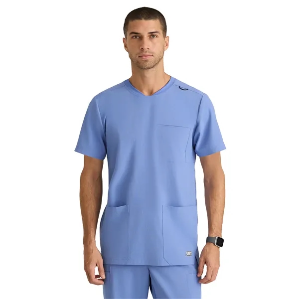 Skechers - Men's Three-Pocket Round Neck Thesis Scrub Top - Skechers - Men's Three-Pocket Round Neck Thesis Scrub Top - Image 5 of 17
