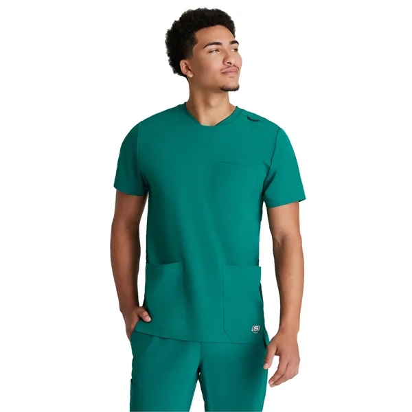 Skechers - Men's Three-Pocket Round Neck Thesis Scrub Top - Skechers - Men's Three-Pocket Round Neck Thesis Scrub Top - Image 7 of 17