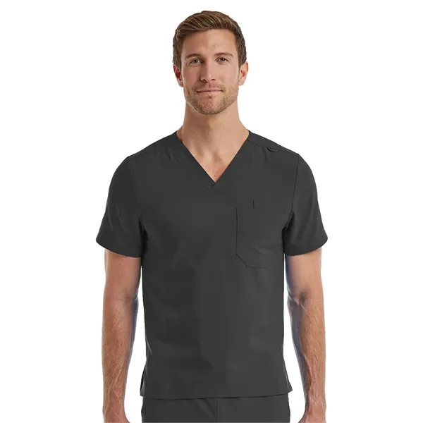 ScrubJoy Fit-4-All - Unisex One-Pocket V-Neck Top - ScrubJoy Fit-4-All - Unisex One-Pocket V-Neck Top - Image 7 of 11