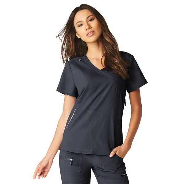koi - Lite - Women's Three-Pocket Mock-Wrap Philosophy Top - koi - Lite - Women's Three-Pocket Mock-Wrap Philosophy Top - Image 7 of 46
