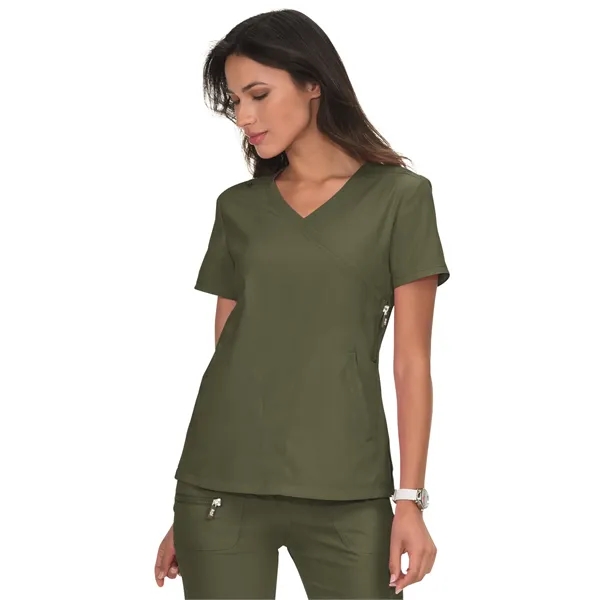 koi - Lite - Women's Three-Pocket Mock-Wrap Philosophy Top - koi - Lite - Women's Three-Pocket Mock-Wrap Philosophy Top - Image 22 of 46