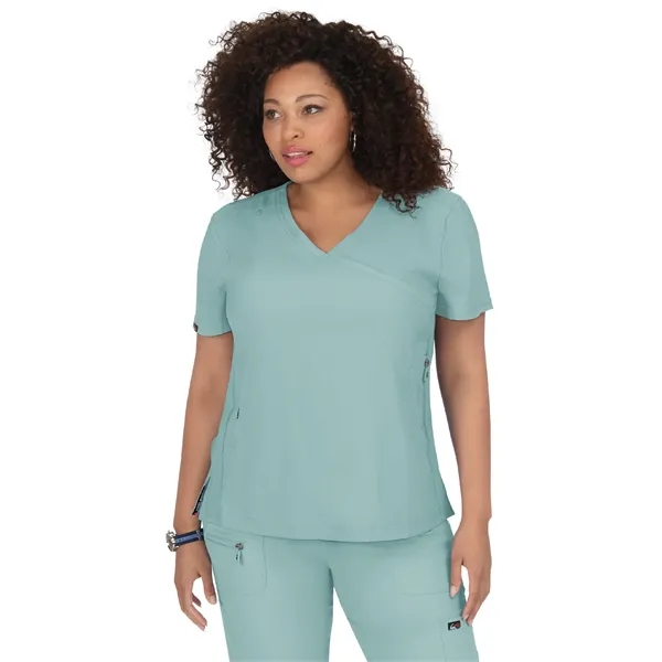koi - Lite - Women's Three-Pocket Mock-Wrap Philosophy Top - koi - Lite - Women's Three-Pocket Mock-Wrap Philosophy Top - Image 30 of 46