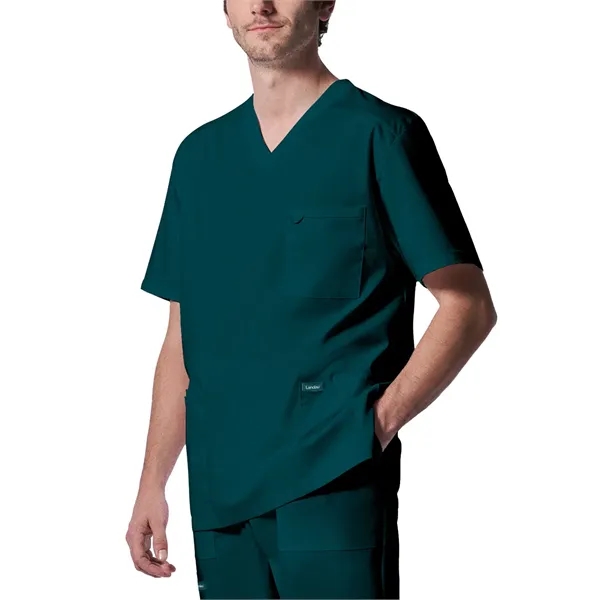 Landau - ProFlex - Men's Four-Pocket Back Yoke V-Neck Top - Landau - ProFlex - Men's Four-Pocket Back Yoke V-Neck Top - Image 3 of 25
