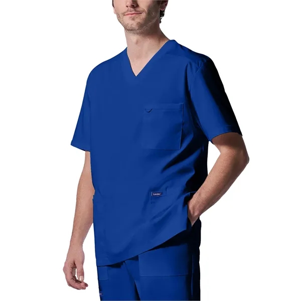 Landau - ProFlex - Men's Four-Pocket Back Yoke V-Neck Top - Landau - ProFlex - Men's Four-Pocket Back Yoke V-Neck Top - Image 7 of 25