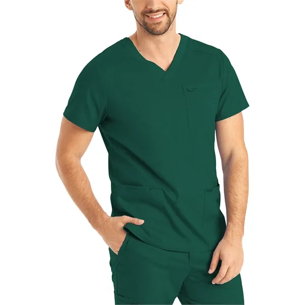 Landau - ProFlex - Men's Four-Pocket Back Yoke V-Neck Top - Landau - ProFlex - Men's Four-Pocket Back Yoke V-Neck Top - Image 11 of 25