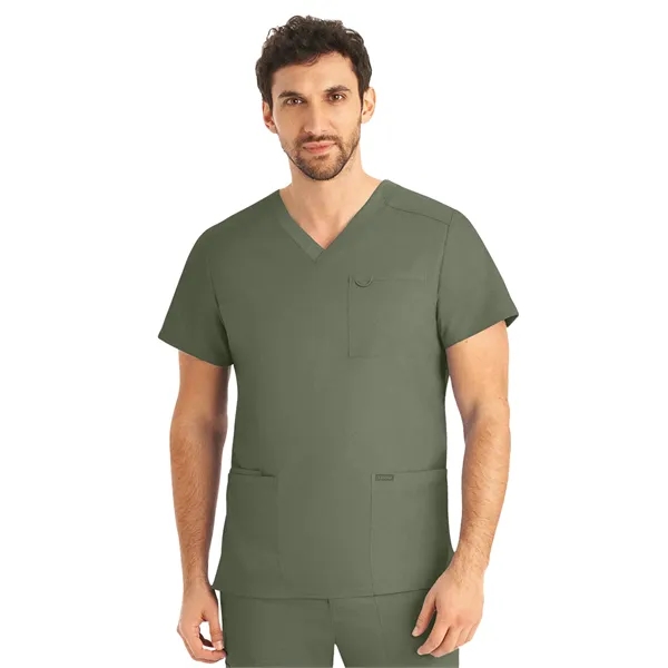 Landau - ProFlex - Men's Four-Pocket Back Yoke V-Neck Top - Landau - ProFlex - Men's Four-Pocket Back Yoke V-Neck Top - Image 13 of 25