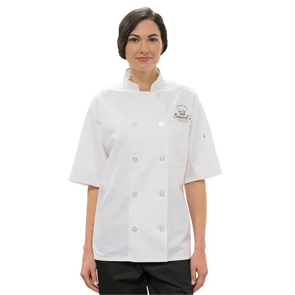 Edwards Industries - Unisex 10-Button Mesh-Back Chef Coat - Edwards Industries - Unisex 10-Button Mesh-Back Chef Coat - Image 3 of 3