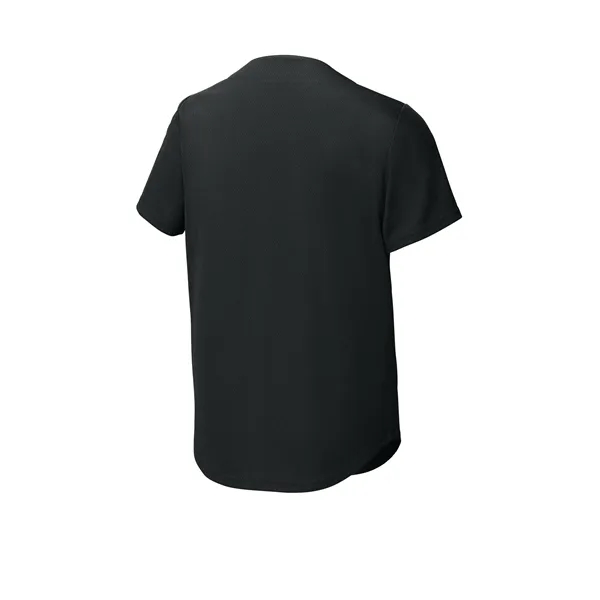 Sport-Tek Youth PosiCharge Tough Mesh Full-Button Jersey - Sport-Tek Youth PosiCharge Tough Mesh Full-Button Jersey - Image 3 of 11