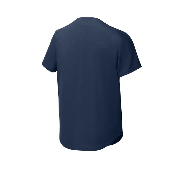 Sport-Tek Youth PosiCharge Tough Mesh Full-Button Jersey - Sport-Tek Youth PosiCharge Tough Mesh Full-Button Jersey - Image 7 of 11