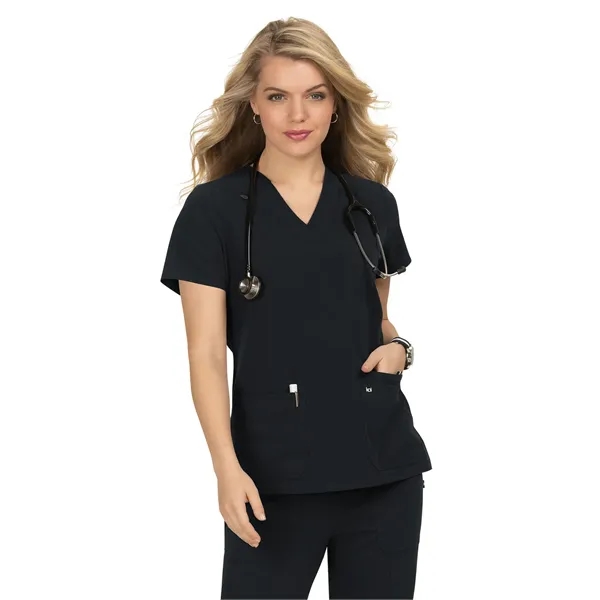 koi - Next Gen - Women's Three-Pocket Wide V-Neck Stretch... - koi - Next Gen - Women's Three-Pocket Wide V-Neck Stretch... - Image 3 of 45
