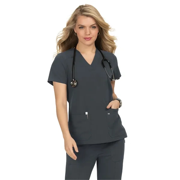 koi - Next Gen - Women's Three-Pocket Wide V-Neck Stretch... - koi - Next Gen - Women's Three-Pocket Wide V-Neck Stretch... - Image 11 of 45
