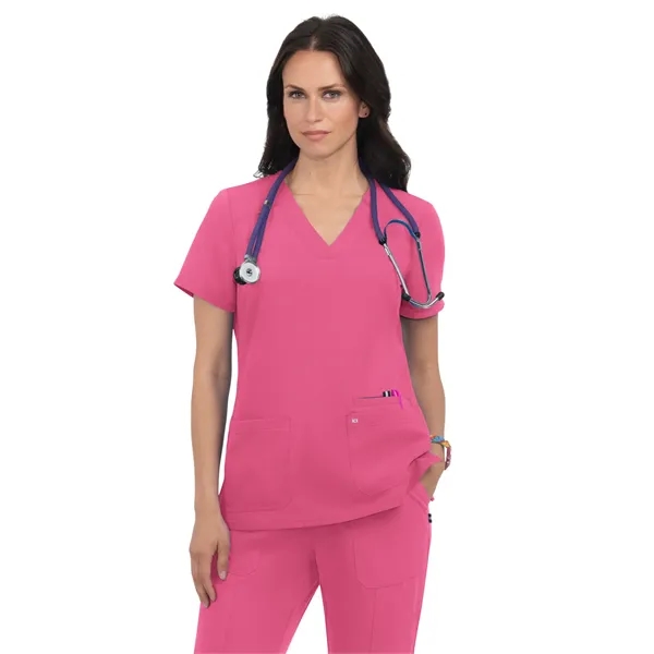 koi - Next Gen - Women's Three-Pocket Wide V-Neck Stretch... - koi - Next Gen - Women's Three-Pocket Wide V-Neck Stretch... - Image 16 of 45