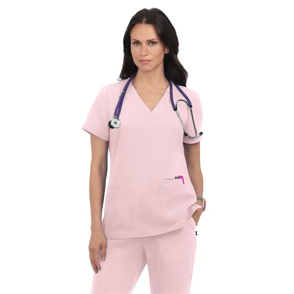 koi - Next Gen - Women's Three-Pocket Wide V-Neck Stretch... - koi - Next Gen - Women's Three-Pocket Wide V-Neck Stretch... - Image 30 of 45