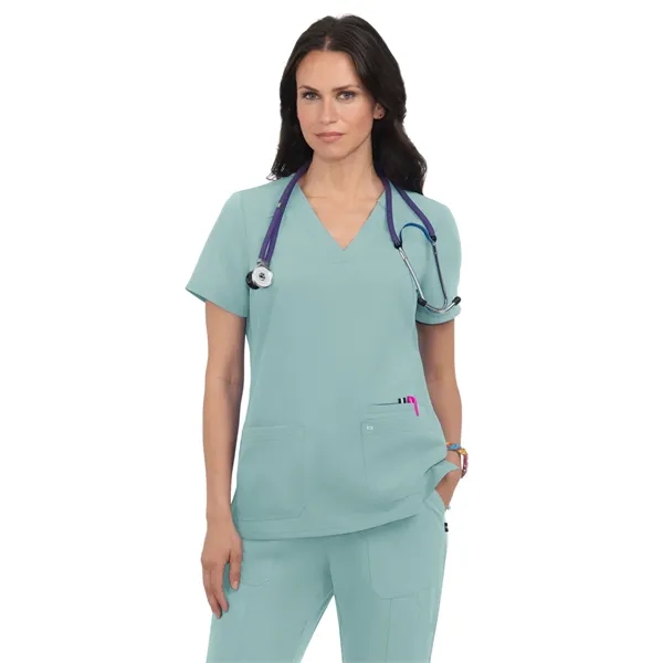koi - Next Gen - Women's Three-Pocket Wide V-Neck Stretch... - koi - Next Gen - Women's Three-Pocket Wide V-Neck Stretch... - Image 36 of 45