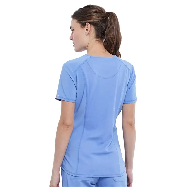 Infinity - Women's Left Chest Pocket Tuckable V-Neck Top - Infinity - Women's Left Chest Pocket Tuckable V-Neck Top - Image 4 of 15