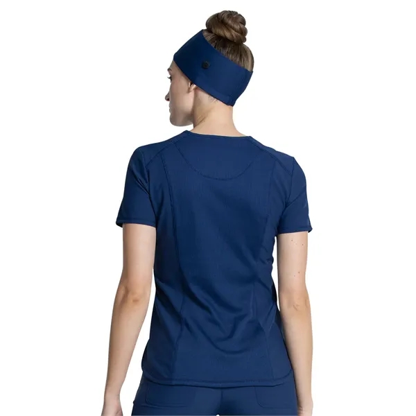 Infinity - Women's Left Chest Pocket Tuckable V-Neck Top - Infinity - Women's Left Chest Pocket Tuckable V-Neck Top - Image 6 of 15