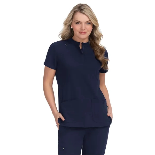 koi - Next Gen - Women's Four-Pocket Zipper-Neck Mandarin... - koi - Next Gen - Women's Four-Pocket Zipper-Neck Mandarin... - Image 5 of 11