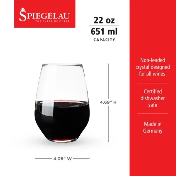 Spiegelau Authentis 22 oz All Purpose Tumber XL - Spiegelau Authentis 22 oz All Purpose Tumber XL - Image 7 of 7