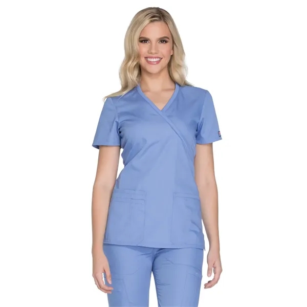 Cherokee - Workwear Originals - Women's Mock Wrap Top - Cherokee - Workwear Originals - Women's Mock Wrap Top - Image 5 of 23