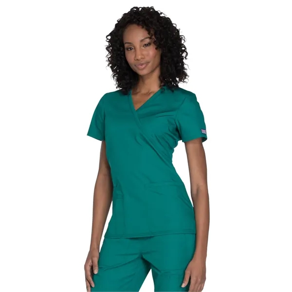 Cherokee - Workwear Originals - Women's Mock Wrap Top - Cherokee - Workwear Originals - Women's Mock Wrap Top - Image 9 of 23