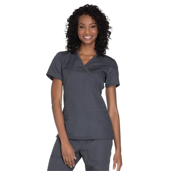 Cherokee - Workwear Originals - Women's Mock Wrap Top - Cherokee - Workwear Originals - Women's Mock Wrap Top - Image 13 of 23