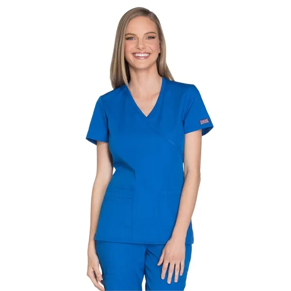 Cherokee - Workwear Originals - Women's Mock Wrap Top - Cherokee - Workwear Originals - Women's Mock Wrap Top - Image 17 of 23