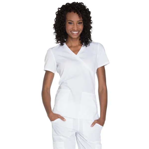 Cherokee - Workwear Originals - Women's Mock Wrap Top - Cherokee - Workwear Originals - Women's Mock Wrap Top - Image 21 of 23