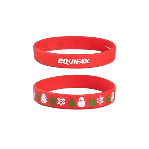 Christmas Silicone Wristband Bracelet - Christmas Silicone Wristband Bracelet - Image 0 of 1