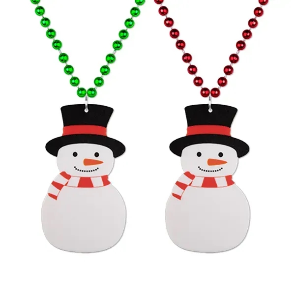 Snowman Medallion Beads - Snowman Medallion Beads - Image 1 of 1