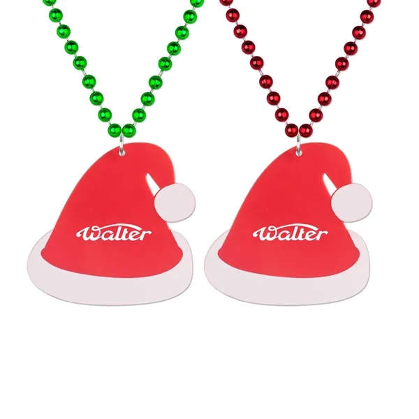 Santa Hat Medallion Beads - Santa Hat Medallion Beads - Image 0 of 1