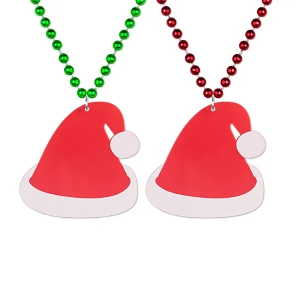 Santa Hat Medallion Beads - Santa Hat Medallion Beads - Image 1 of 1