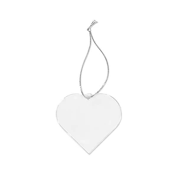 Acrylic Style Heart Ornament