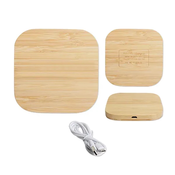 SQ Bamboo Wireless Charge Pad - SQ Bamboo Wireless Charge Pad - Image 1 of 1