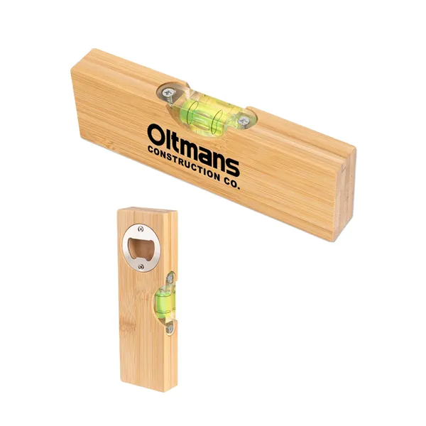 6" Bamboo Level With Bottle Opener - 6" Bamboo Level With Bottle Opener - Image 0 of 1