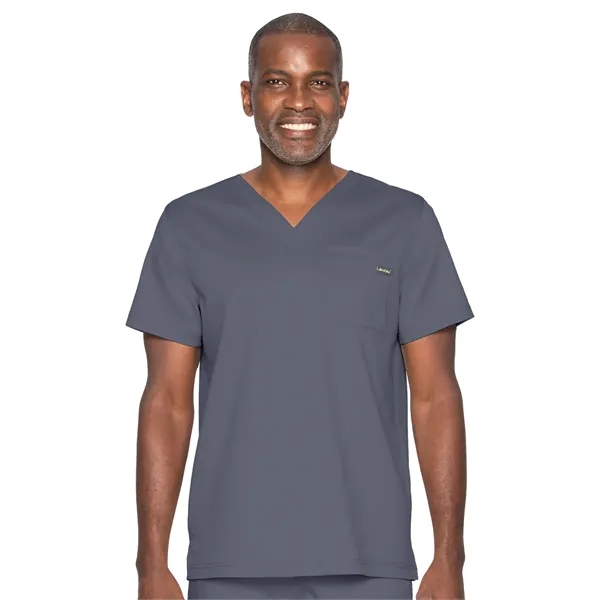 Landau - ProFlex - Unisex Two-Pocket Tuckable V-Neck Top - Landau - ProFlex - Unisex Two-Pocket Tuckable V-Neck Top - Image 4 of 8