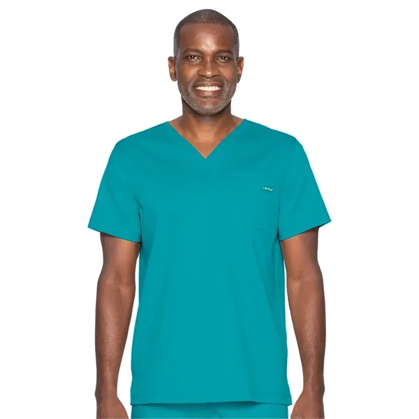 Landau - ProFlex - Unisex Two-Pocket Tuckable V-Neck Top - Landau - ProFlex - Unisex Two-Pocket Tuckable V-Neck Top - Image 6 of 8