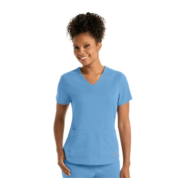 Barco - Grey's Anatomy Stretch - Women's Four Pocket V-Ne... - Barco - Grey's Anatomy Stretch - Women's Four Pocket V-Ne... - Image 9 of 37