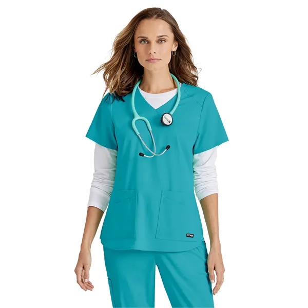 Barco - Grey's Anatomy Stretch - Women's Four Pocket V-Ne... - Barco - Grey's Anatomy Stretch - Women's Four Pocket V-Ne... - Image 31 of 37