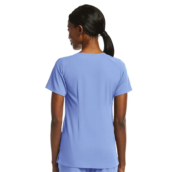 ScrubJoy Originals - Women's Fitted Two-Pocket V-Neck Top - ScrubJoy Originals - Women's Fitted Two-Pocket V-Neck Top - Image 4 of 23